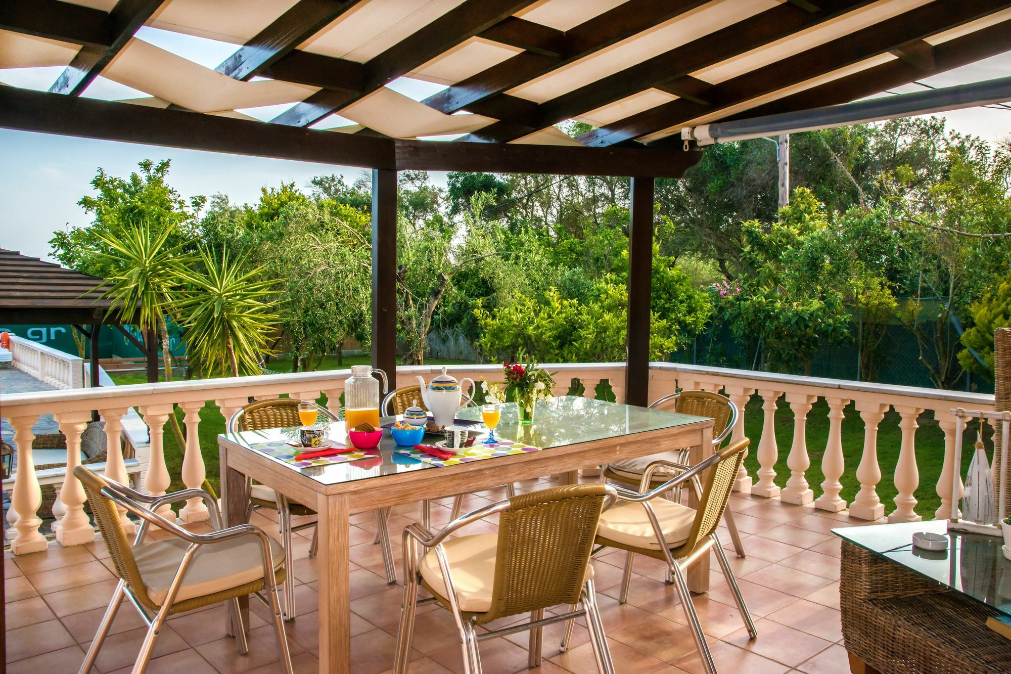 Villa Maxim With Private Pool & Tennis Court CChalikounas Buitenkant foto